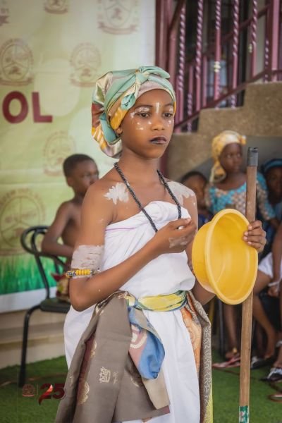 Gracedew pupils drumming and dancing on Cultural Day